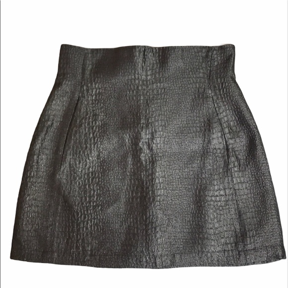 Body Policy Dresses & Skirts - BODY POLICY silver gray sparkly mini skirt M